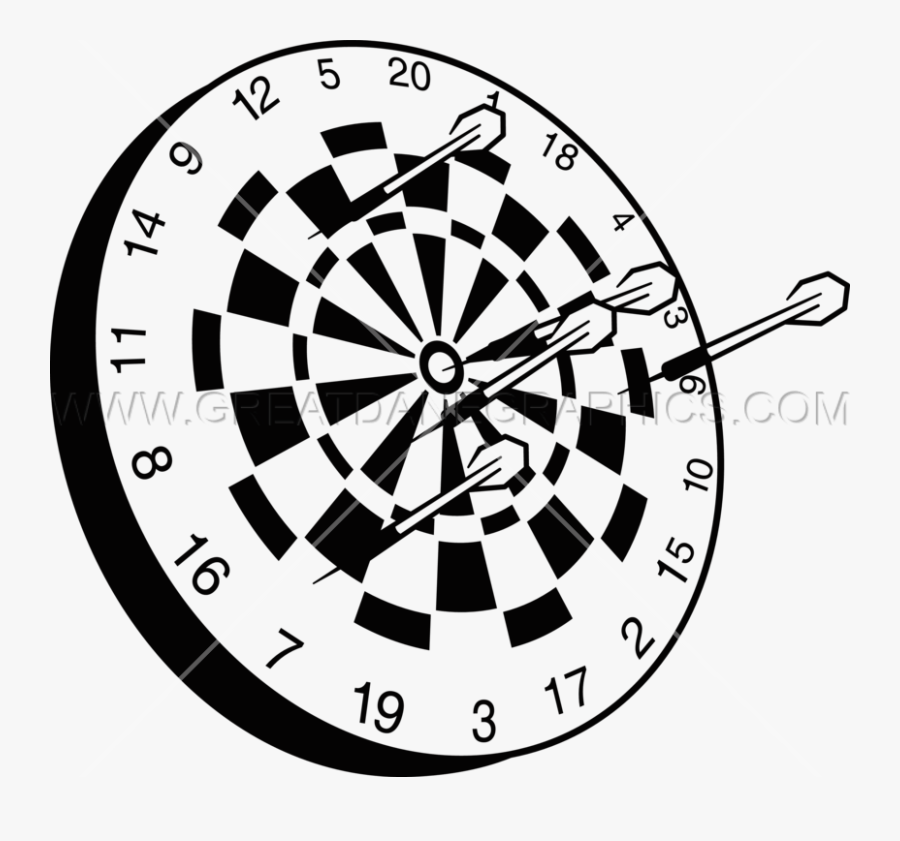 28 Collection Of Dart Board Clipart Black And White - Black And White Dart Png, Transparent Clipart