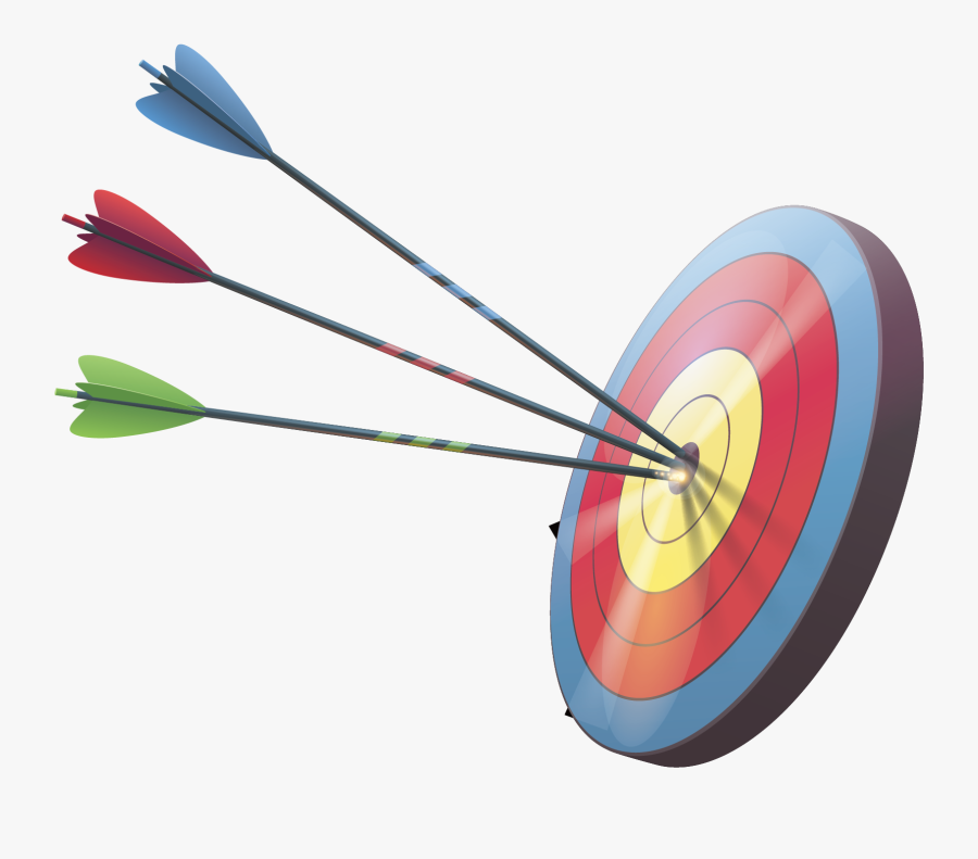 Target Archery Arrow Darts - Transparent Background Target Png, Transparent Clipart