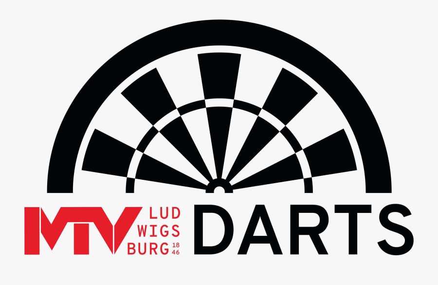 Mtv Darts Logo - Black And White Dart Board, Transparent Clipart