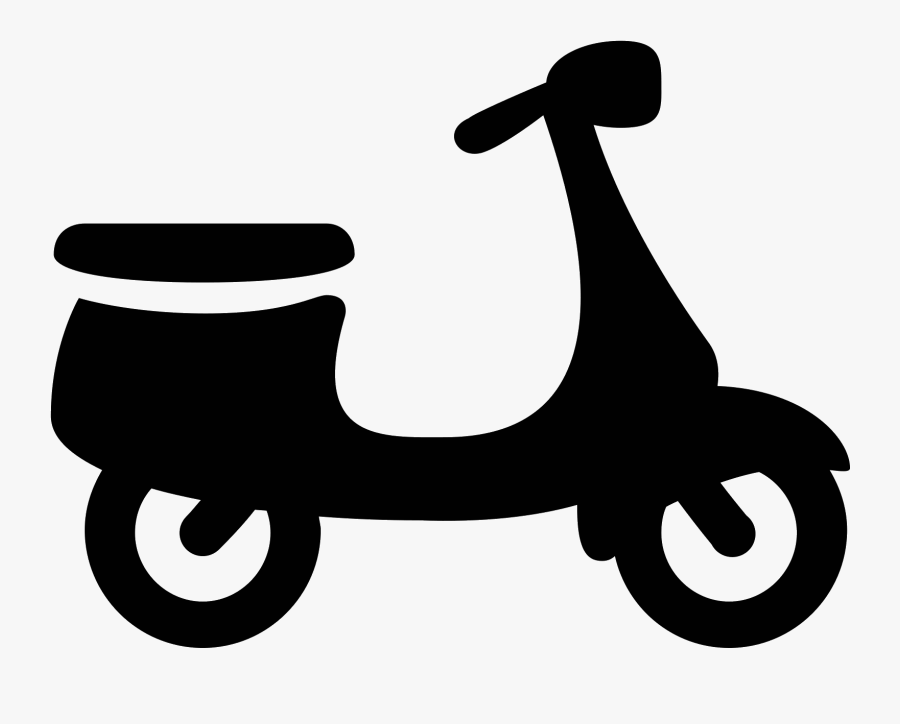 Graphic Black And White Library Icon Free Download - Scooter Icon Png, Transparent Clipart