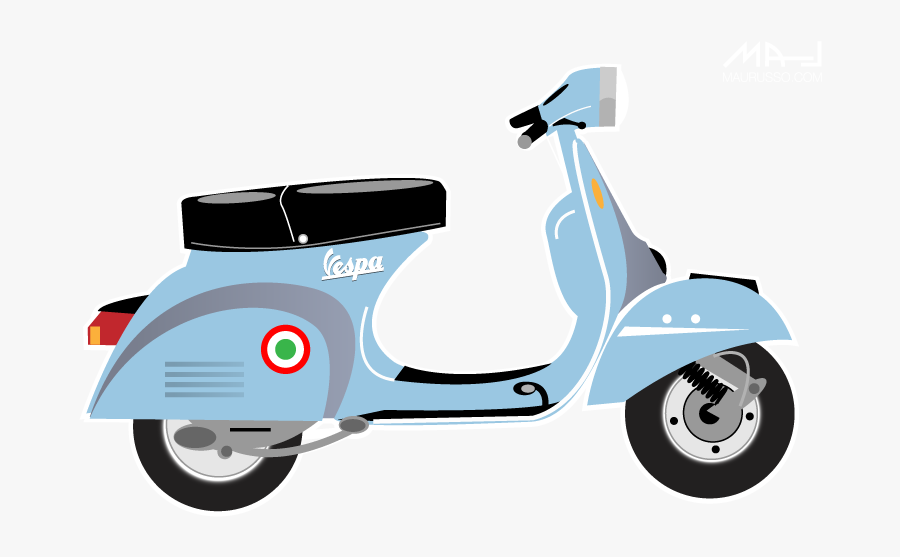 Vespa Cliparts - Motor Vespa Png, Transparent Clipart