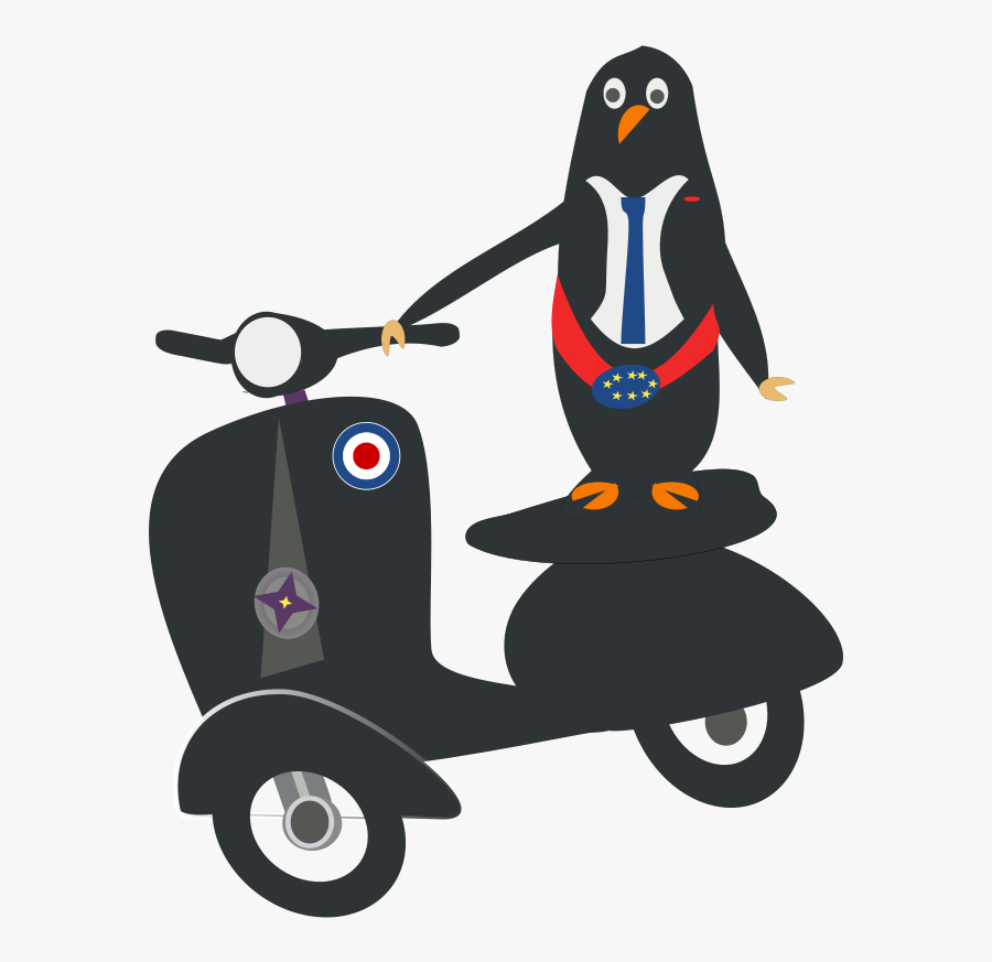 Darling On Scooter - Vespa Clip Art, Transparent Clipart