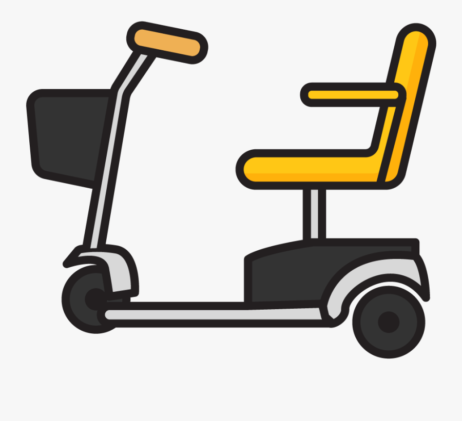Mobility Scooter Clipart - Clip Art Mobility Scooter, Transparent Clipart