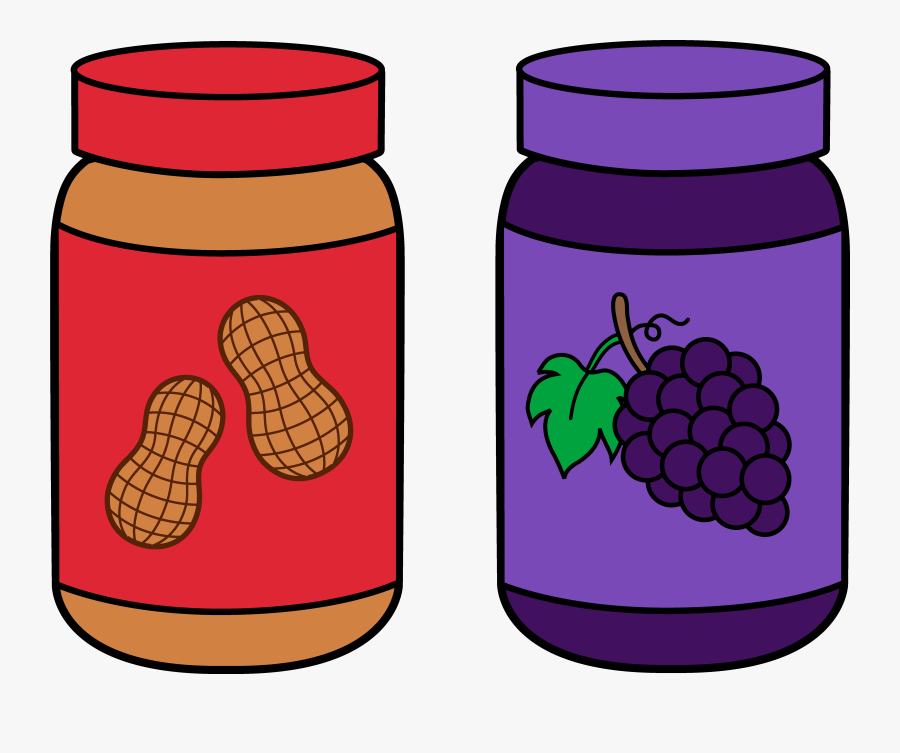 Peanut Butter And Jelly Transparent - Clip Art Grape Jelly, Transparent Clipart