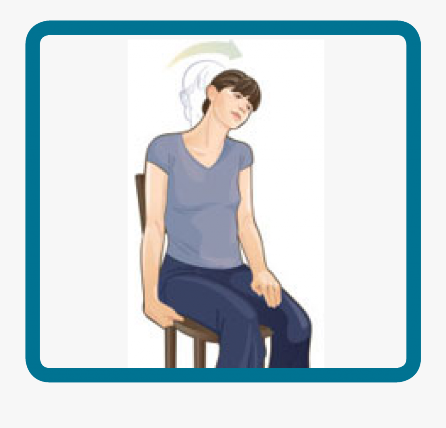 You Should Feel The Stretch On The Right Side Of Your - Sitting, Transparent Clipart