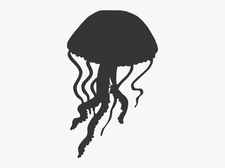 Jellyfish Clipart Jelly Jar - Silhouette Jellyfish Clipart, Transparent Clipart