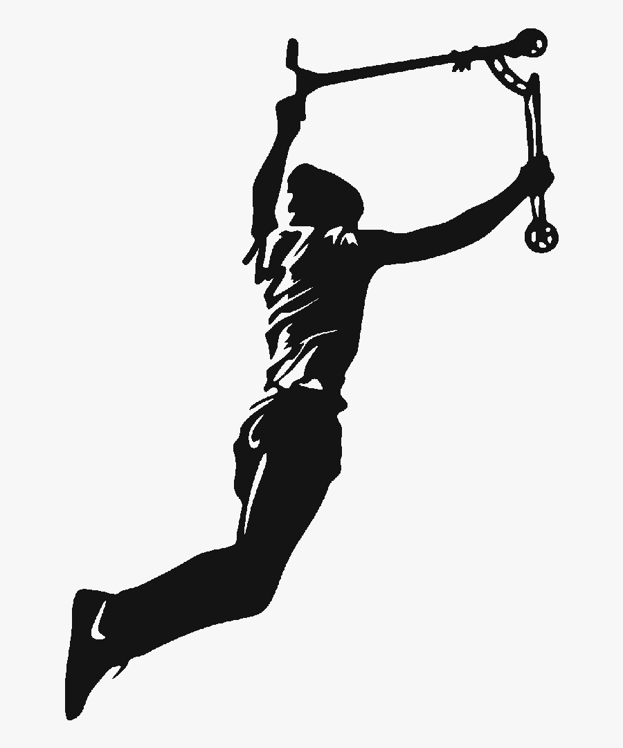 Scooter Clipart Trick Scooter - Freestyle Scooter Logo, Transparent Clipart