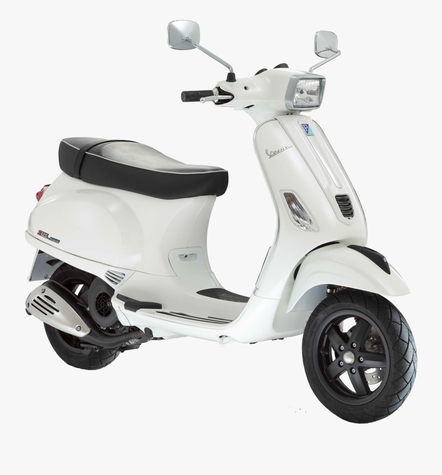 Vespa Scooter Png Clipart - Vespa S 150 White, Transparent Clipart