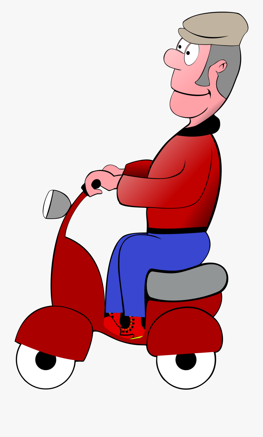 Ride Clipart Moped - Happy Fathers Day Scooter, Transparent Clipart