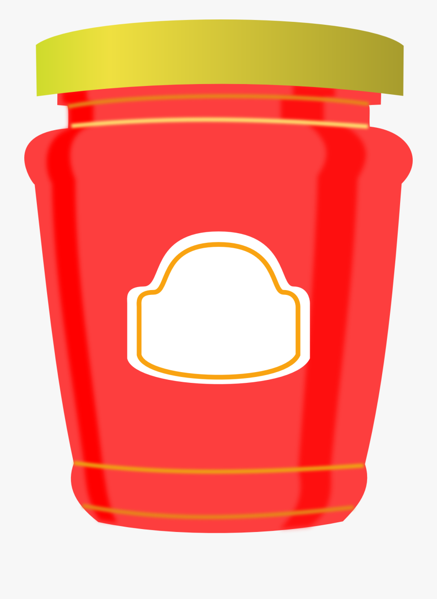 Jam Clipart Jar Lid - Jam Jar Clip Art, Transparent Clipart