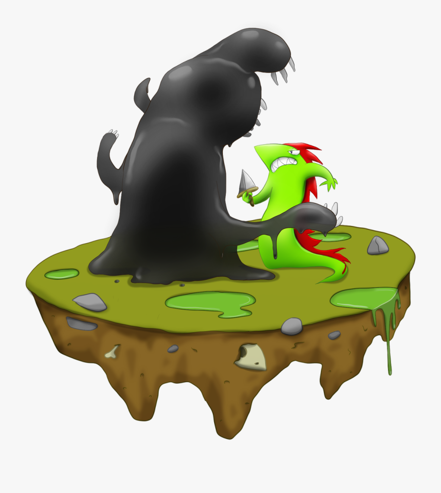 Duel Between Swamp Creatures - Portable Network Graphics, Transparent Clipart