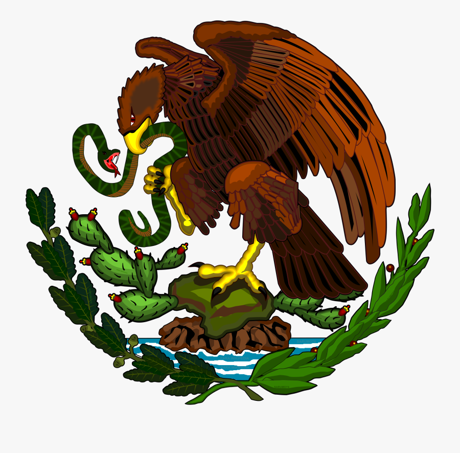 Mexican Eagle Png - United Mexican States Flag, Transparent Clipart