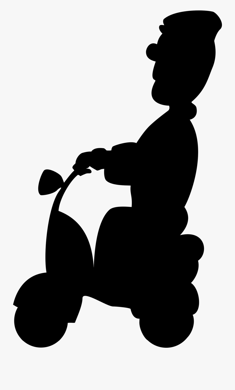 Scooter Outline - Clip Art, Transparent Clipart