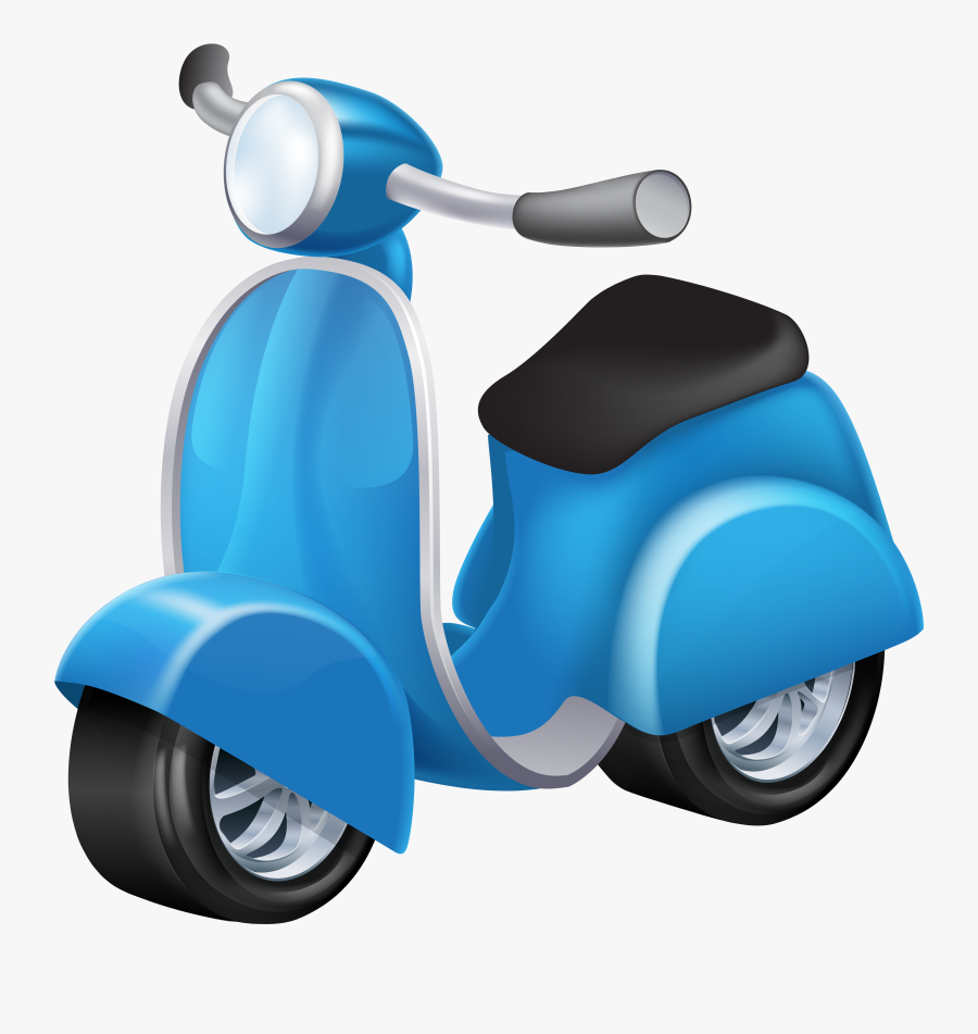 Blue Vespa Png Clip Art, Transparent Clipart