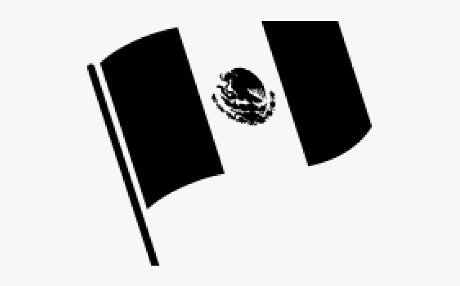 Mexican Flag Black And White - Black Saudi Arabia Flag, Transparent Clipart