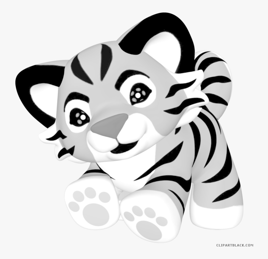 Head Clipart White Tiger - Baby Tiger Clipart Png, Transparent Clipart
