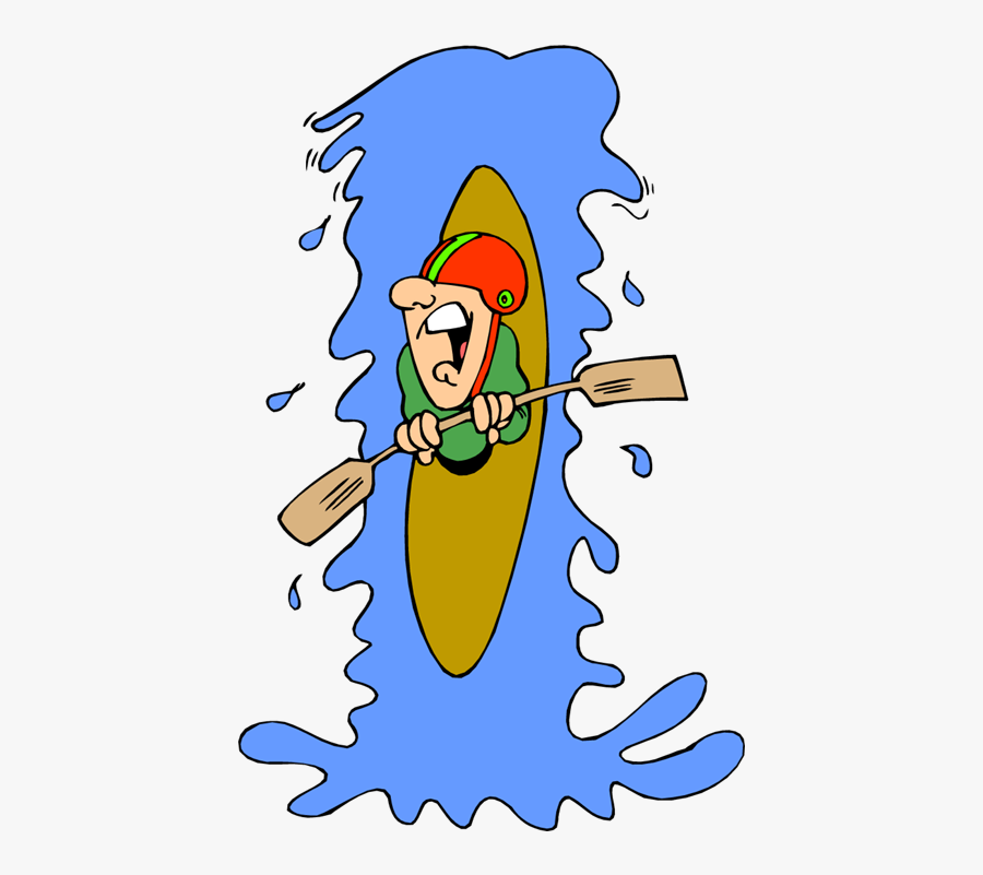 Transparent White Water Rafting Clipart - Whitewater Kayak Clipart, Transparent Clipart