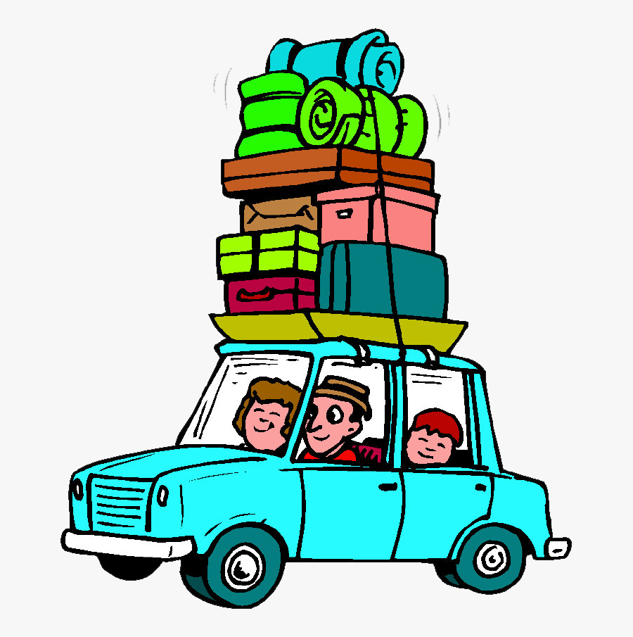 Family Car Trip Clipart - Clipart Road Trip, Transparent Clipart