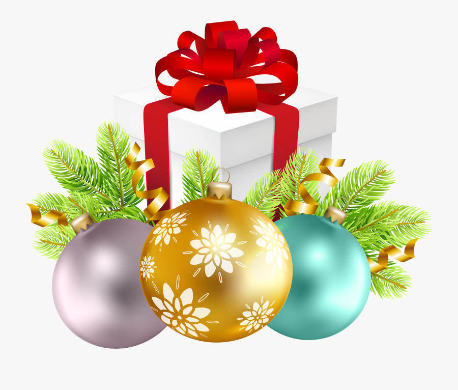 Picture Freeuse Download Christmas Decoration With - Christmas Gift Box Png, Transparent Clipart