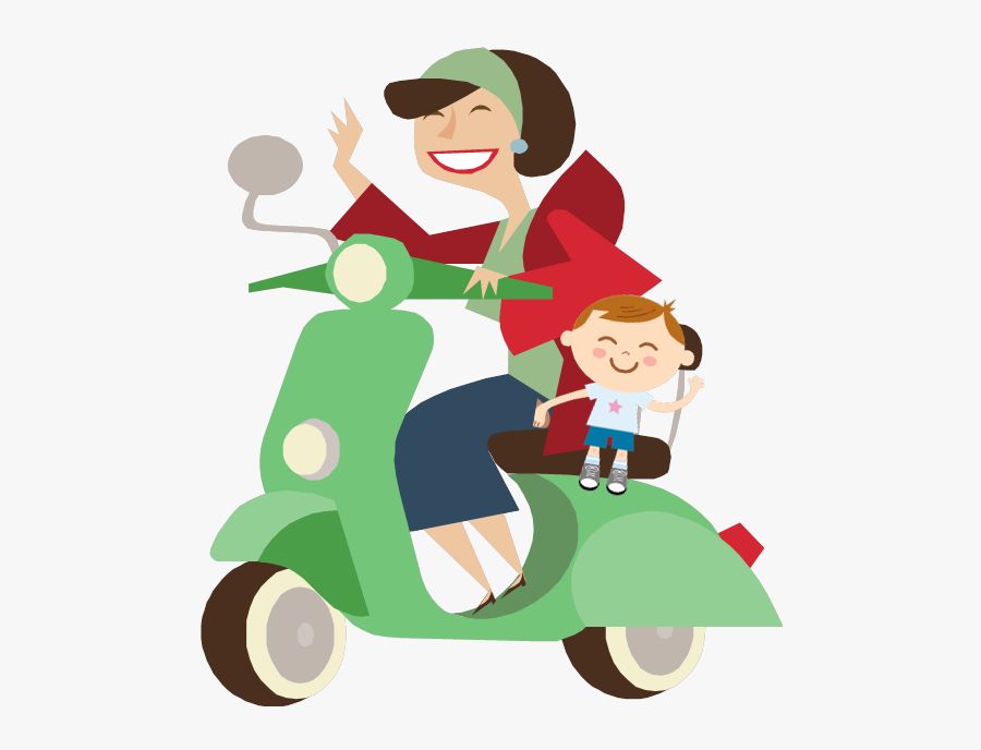 Svg Motorcycles And Scooters Children - Unit Rates In Speed, Transparent Clipart