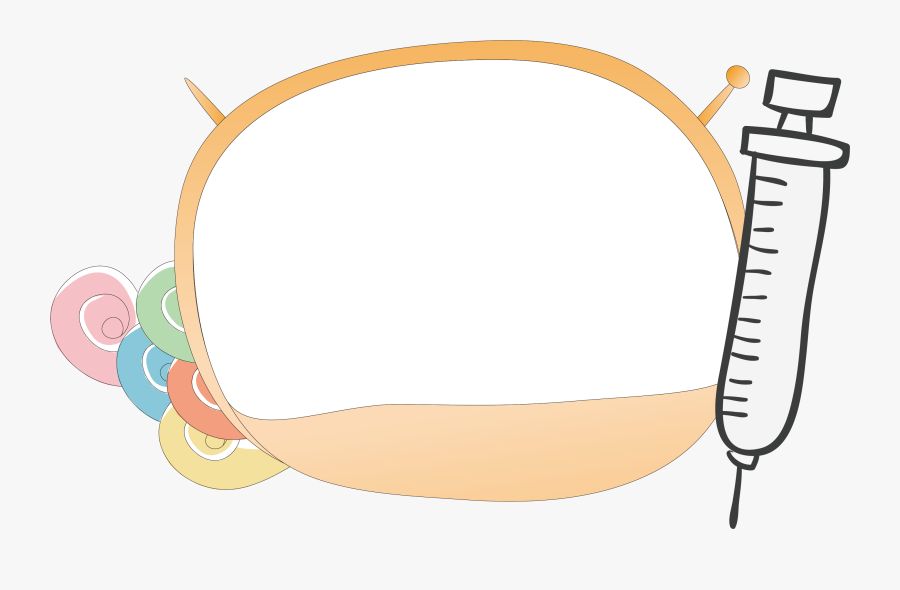 Syringe Clipart Border - Illustration, Transparent Clipart