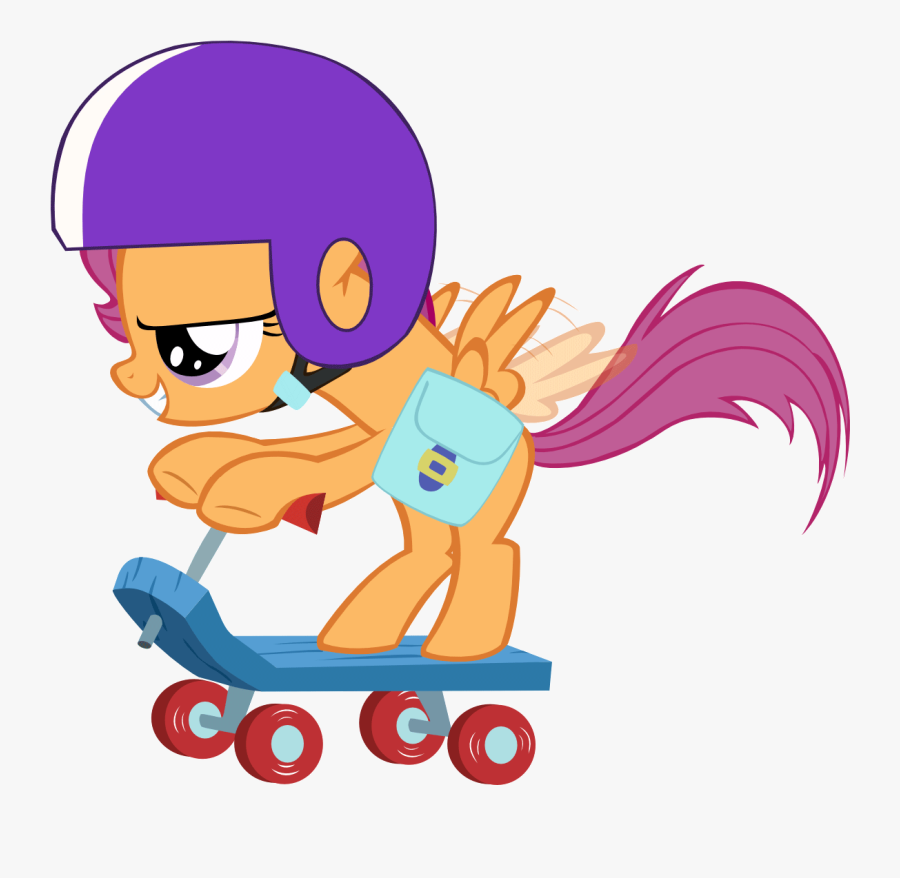 Scootaloo Scooter Vector Gif By Xigger-d4dh324 - My Little Pony Scootaloo Gif, Transparent Clipart