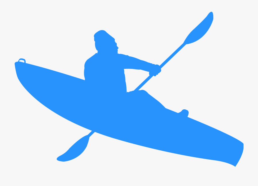 Kayaking Clipart Blue, Transparent Clipart