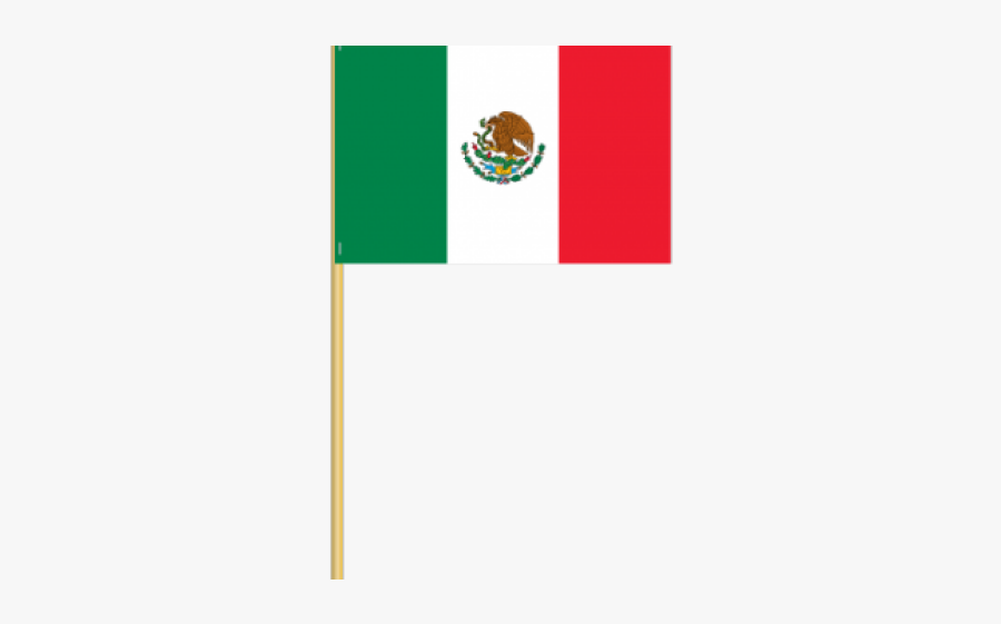 Mexico Flag Png Transparent Images - Mexican Flag On A Stick, Transparent Clipart