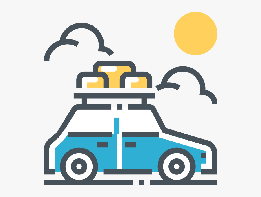 Traveling Clipart Road Trip - Travel Road Trip Icon, Transparent Clipart