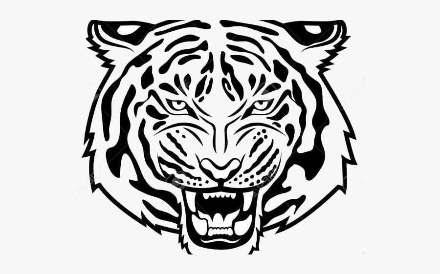 Tiger Free White Clipart Clip Art On Transparent Png - Tiger Football Svg, Transparent Clipart