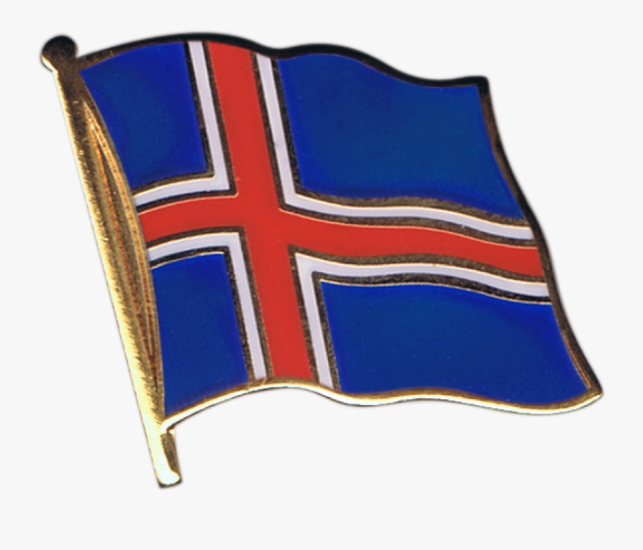 Iceland Flag Pin, Badge - Mexican Flag Drawing, Transparent Clipart