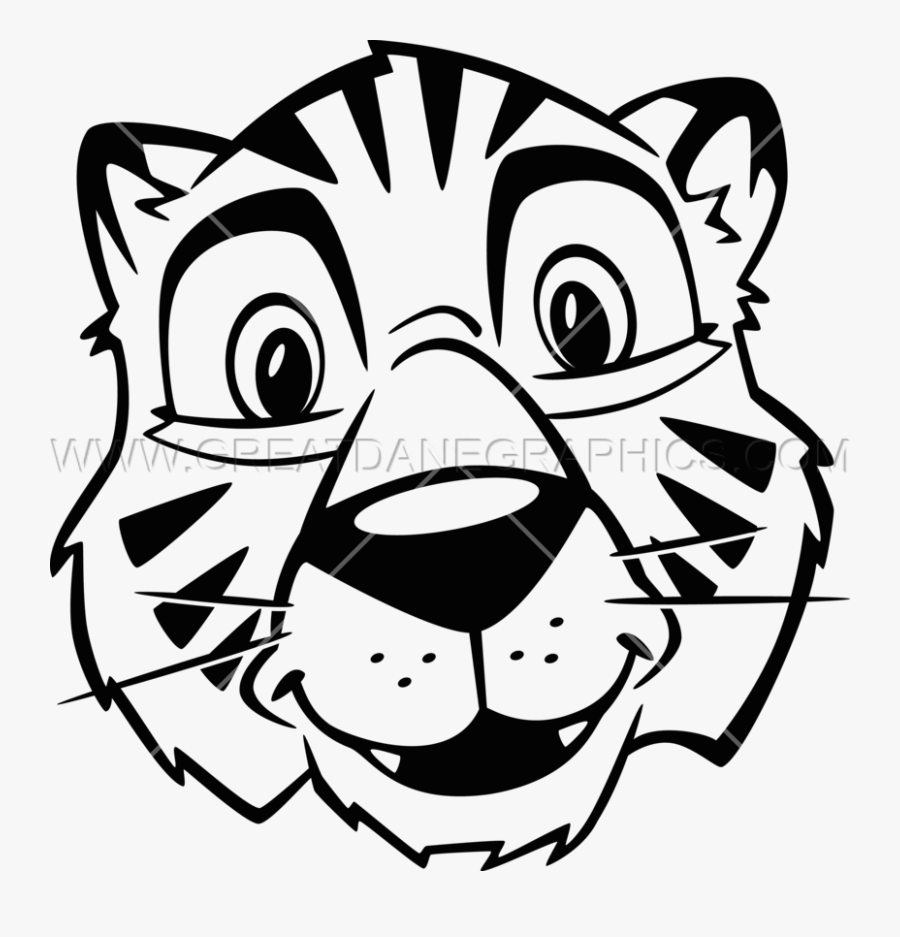 Black And White Tiger Clip Art, Transparent Clipart