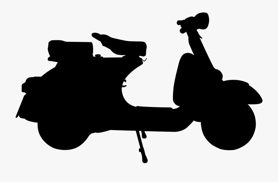 Photography - Vespa Silhouette, Transparent Clipart