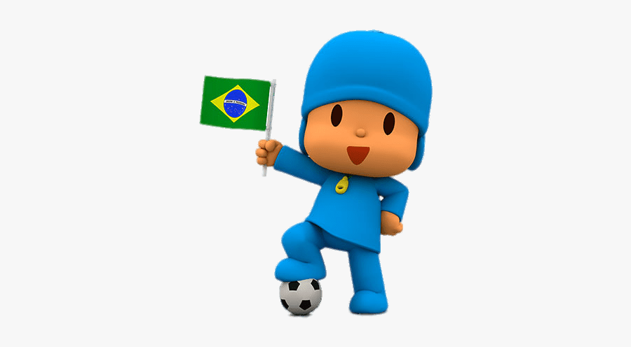 Pocoyo Brazilian Flag - Pocoyo Png, Transparent Clipart