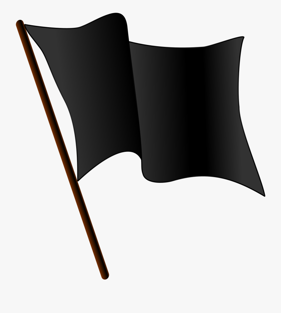 Transparent Mexican Flag Waving Clipart - Black Waving Flag Vector, Transparent Clipart