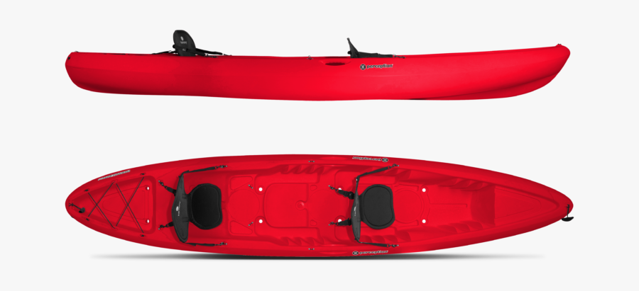 Clip Art T Reviews Paddling Com - Perception Tribe 13.5 Tandem Kayak, Transparent Clipart