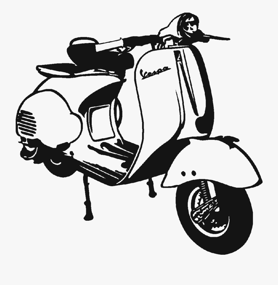 Moped - Vespa Png, Transparent Clipart