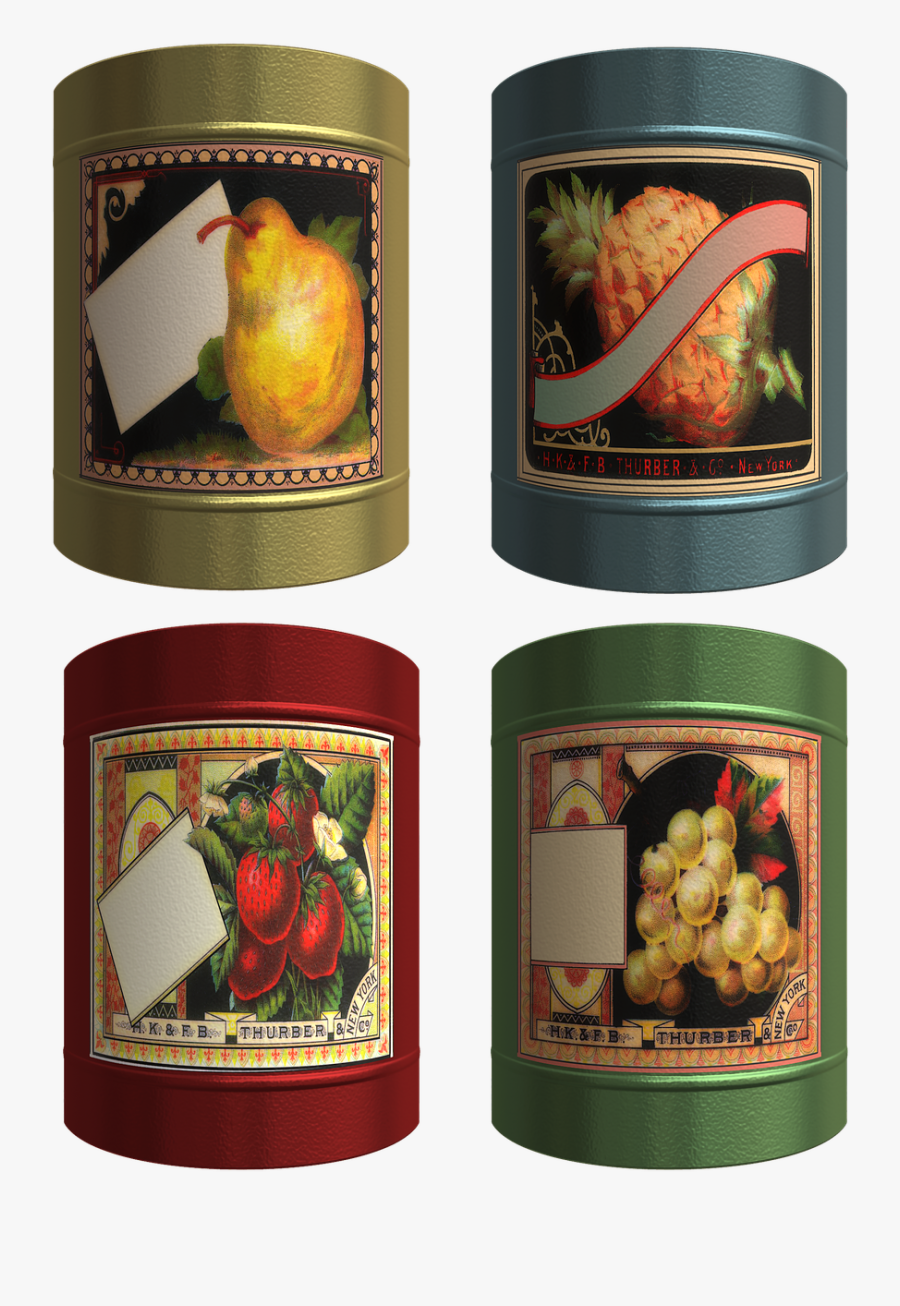 Scrapbook, Scrap, Elements, Clipart, Tin, Can - Steel And Tin Cans, Transparent Clipart