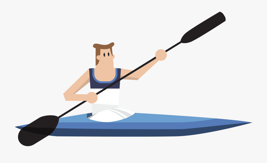 Best Free Kiss Cartoon Rowing Agent Movement Running - Rowing Cartoon, Transparent Clipart