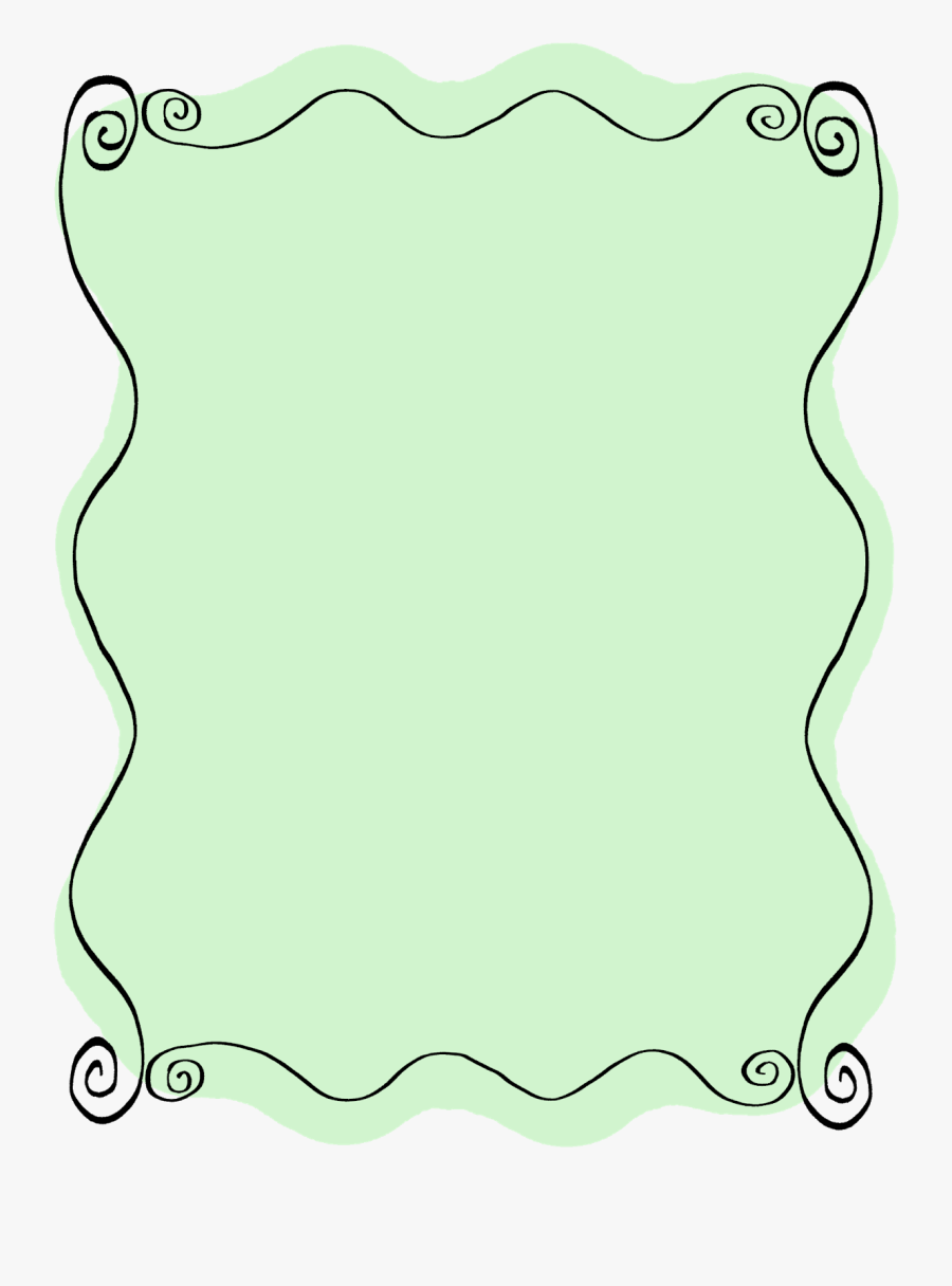 Border Frames Labels Scrapbook Clipart Papercraft Digital - Border Design Mint Green Png, Transparent Clipart