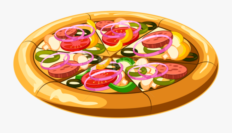 Clip Food,circle,american Food,finger Food,illustration - Pizza Clipart Png, Transparent Clipart