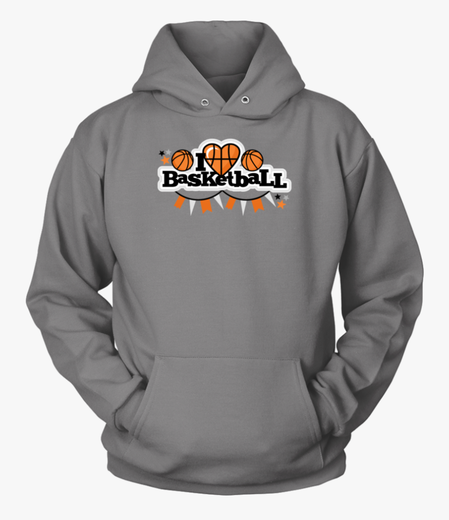 I Heart Basketball Title Scrapbook Cut File Cute Clipart - Hoodie, Transparent Clipart