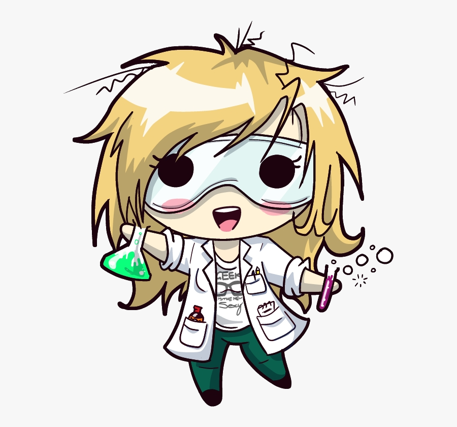 Squishy Scientist - Science Chibi, Transparent Clipart