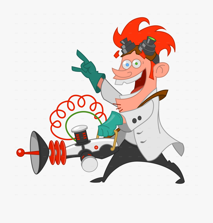 Transparent Science Mad Scientist Transparent & Png - Crazy Scientist Png Transparent, Transparent Clipart