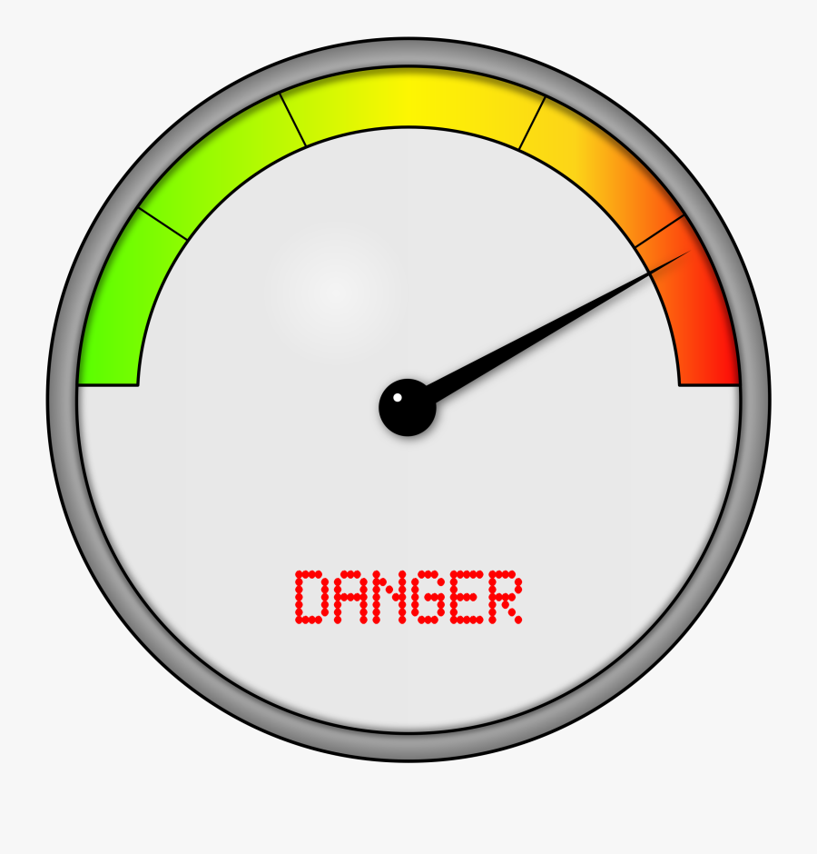 Danger Gauge, Transparent Clipart
