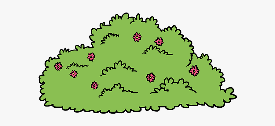 How To Draw Bush - Bush Drawing, Transparent Clipart