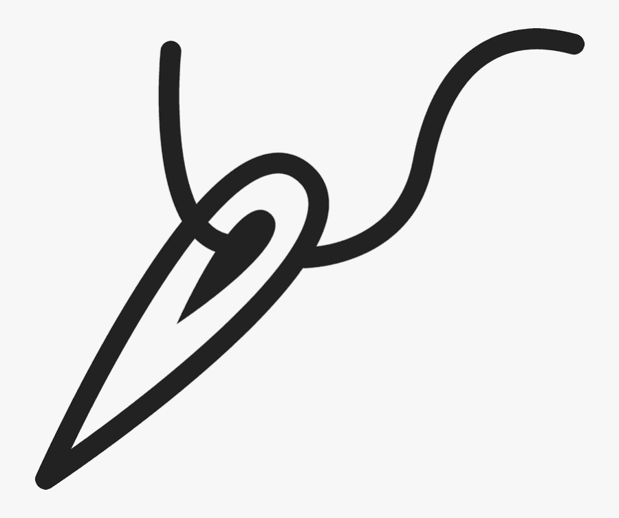 Needle & Thread Rubber Stamp Clipart , Png Download, Transparent Clipart