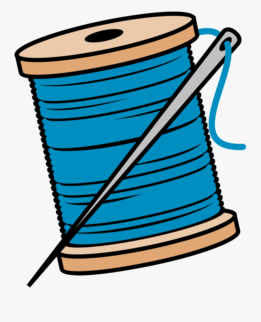 Needle Clipart Threaded Needle - Sewing Needle And Thread Clipart, Transparent Clipart