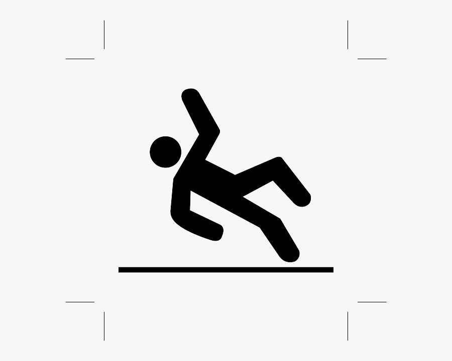 Danger Clipart Slip And Fall - Slip And Fall Cartoon, Transparent Clipart