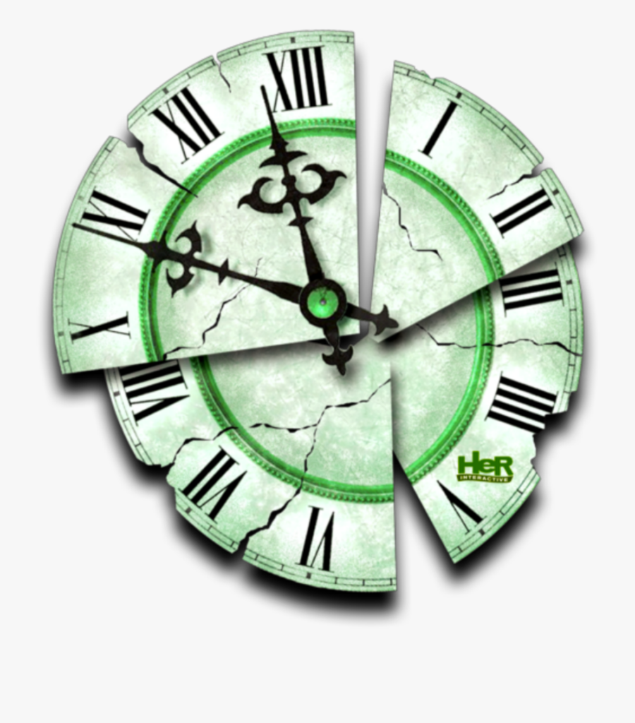 Transparent Timeclock Clipart - Broken Clock Tattoo Design, Transparent Clipart